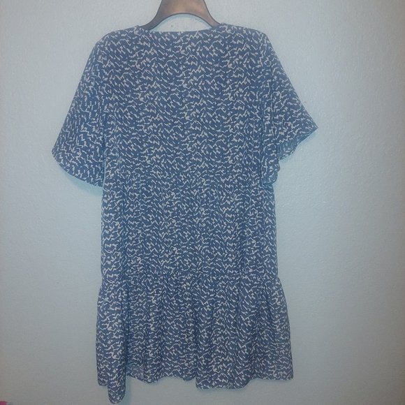 See and Be Seen MIDI Dress with Colorful Floral Embroidery over Print L - Picture 2 of 7